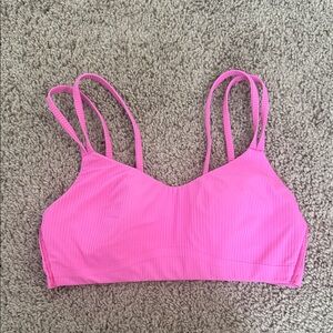 Lululemon Athletica Vibrant Pink Double Strap Bralette